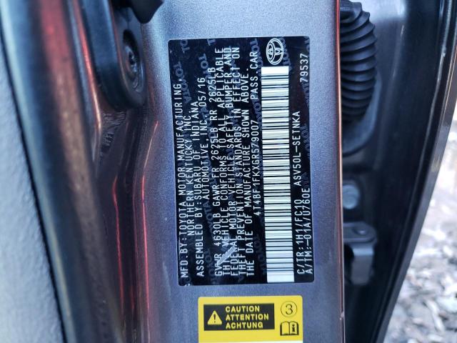 2016 TOYOTA CAMRY LE - 4T4BF1FKXGR579007
