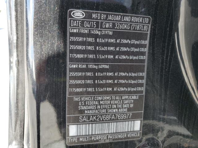 2015 LAND ROVER LR4 HSE LU - SALAK2V68FA769977