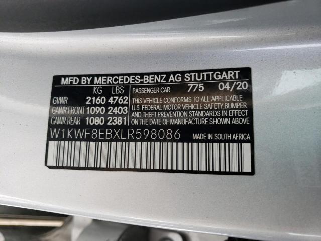 2020 MERCEDES-BENZ C 300 4MAT W1KWF8EBXLR598086