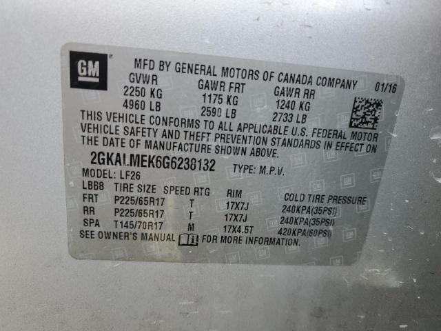 2016 GMC TERRAIN SL - 2GKALMEK6G6238132