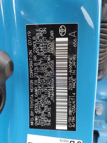 2019 TOYOTA C-HR XLE - JTNKHMBX6K1054558