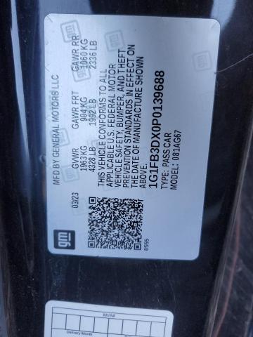 2023 CHEVROLET CAMARO LS - 1G1FB3DX0P0139688
