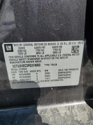 2015 GMC SIERRA K15 - 3GTU2VEC3FG374960