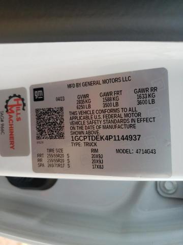 2023 CHEVROLET COLORADO Z - 1GCPTDEK4P1144937