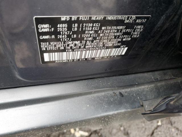 2017 SUBARU OUTBACK 2. - 4S4BSACC8H3362324