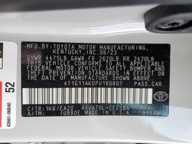 2023 TOYOTA CAMRY SE N - 4T1G11AK0PU180807