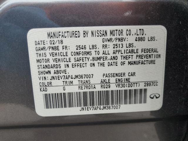 2018 INFINITI Q50 LUXE - JN1EV7AP4JM367007
