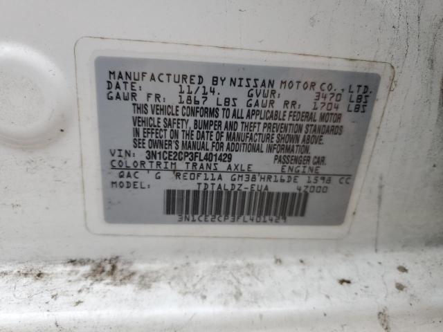 2015 NISSAN VERSA NOTE - 3N1CE2CP3FL401429