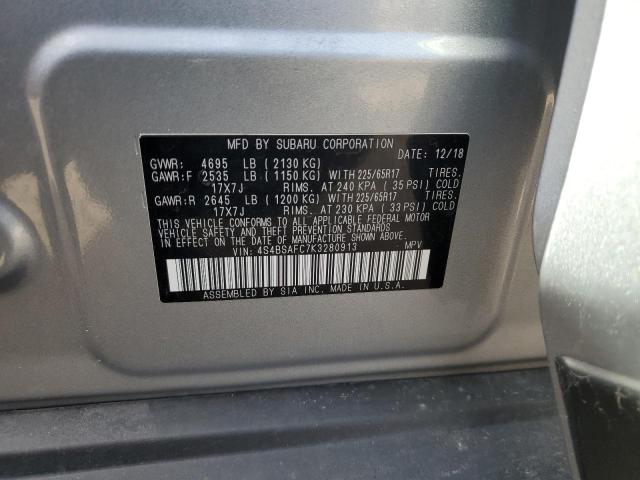 2019 SUBARU OUTBACK 2. - 4S4BSAFC7K3280913