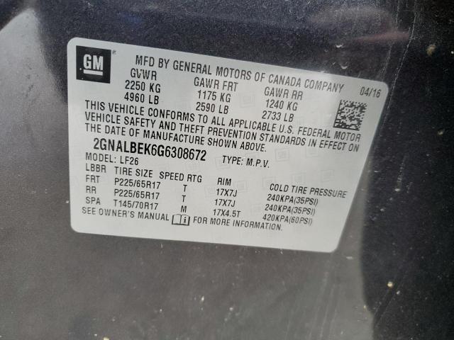 2016 CHEVROLET EQUINOX LS - 2GNALBEK6G6308672