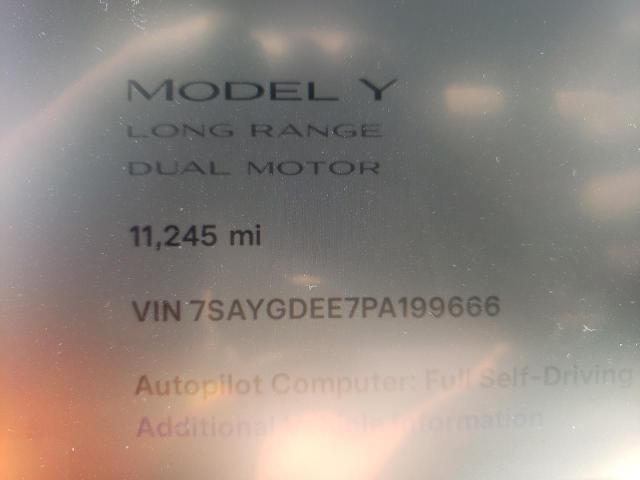2023 TESLA MODEL Y - 7SAYGDEE7PA199666
