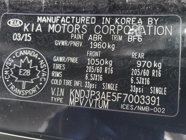 2015 KIA SOUL EV KNDJP3AE5F7003391