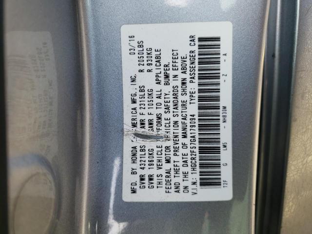 2016 HONDA ACCORD SPO - 1HGCR2F57GA179094