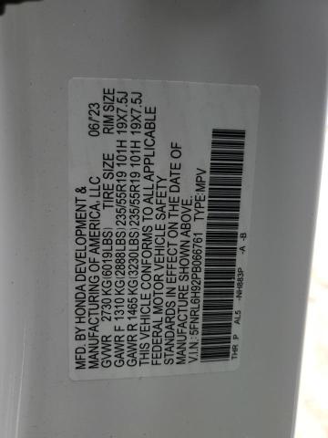 2023 HONDA ODYSSEY EL 5FNRL6H92PB066761