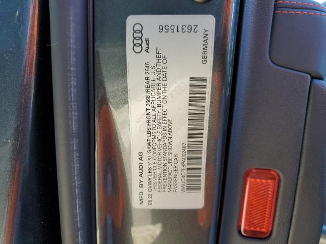 2023 AUDI S5 PREMIUM - WAUC4CF58PA002487