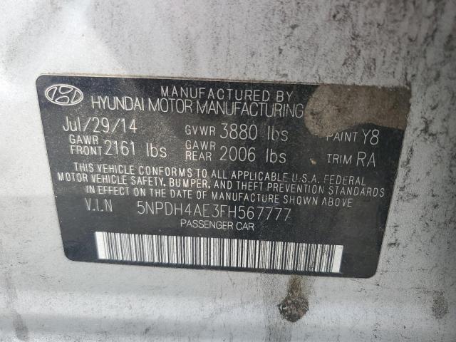 2015 HYUNDAI ELANTRA SE - 5NPDH4AE3FH567777