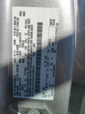 2016 LINCOLN MKC SELECT 5LMCJ2C92GUJ05019