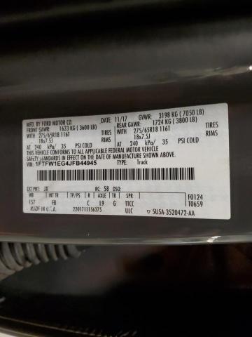 2018 FORD F150 SUPER 1FTFW1EG4JFB44945