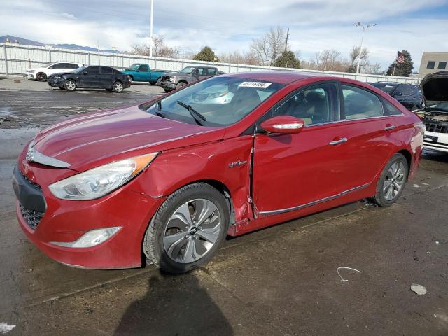 HYUNDAI SONATA HYB 2013 red  hybrid engine KMHEC4A46DA089641 photo #1