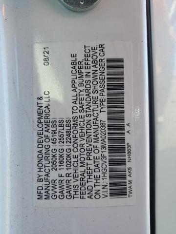 2021 HONDA ACCORD HYB - 1HGCV3F13MA020387