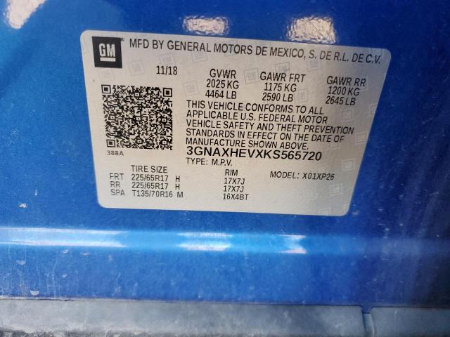 2019 CHEVROLET EQUINOX LS - 3GNAXHEVXKS565720