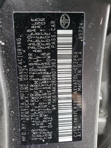 2024 TOYOTA CAMRY XSE - 4T1K61AK2RU907363