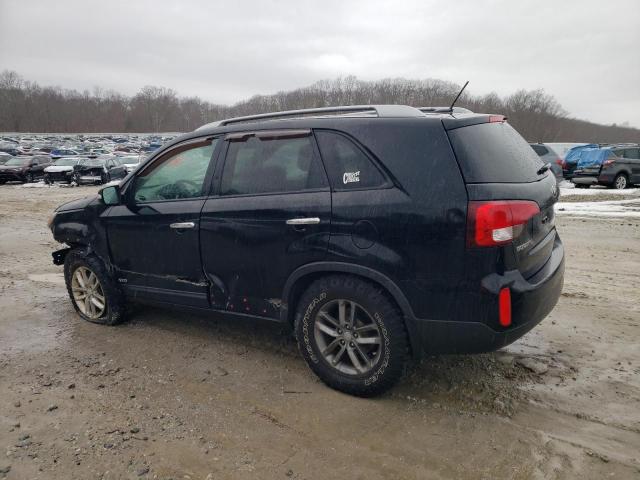 KIA SORENTO LX 2015 black  gas 5XYKTDA61FG567704 photo #3