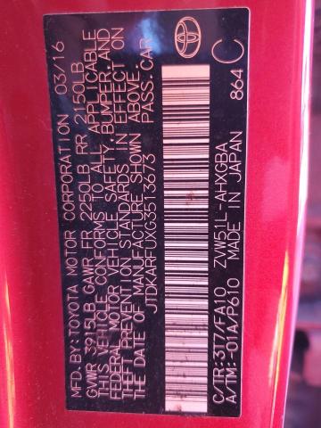 2016 TOYOTA PRIUS - JTDKARFUXG3513673