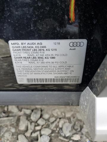 2019 AUDI Q5 PREMIUM - WA1ANAFY8K2036514