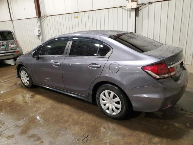 HONDA CIVIC LX 2014 gray  gas 19XFB2F56EE238274 photo #3