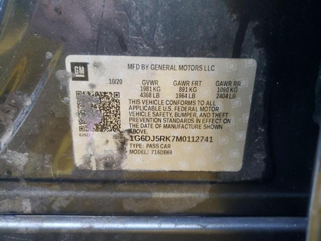 2021 CADILLAC CT4 LUXURY - 1G6DJ5RK7M0112741