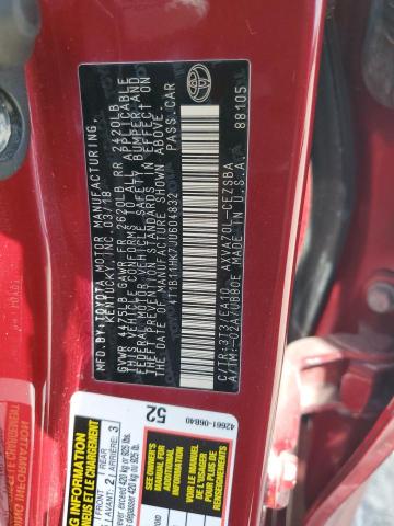 2018 TOYOTA CAMRY 4T1B11HK7JU604832