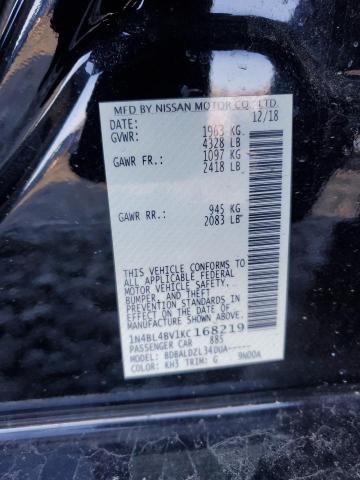 2019 NISSAN ALTIMA S - 1N4BL4BV1KC168219