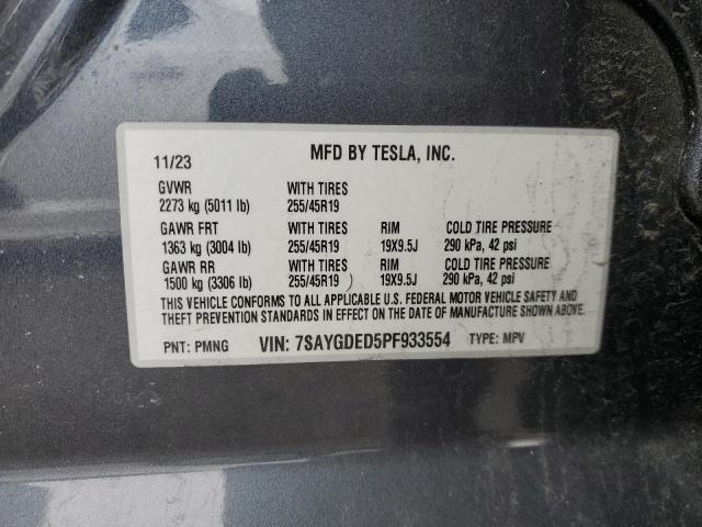 2023 TESLA MODEL Y - 7SAYGDED5PF933554