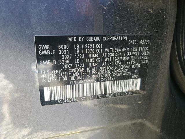 2020 SUBARU ASCENT TOU 4S4WMARD1L3455657