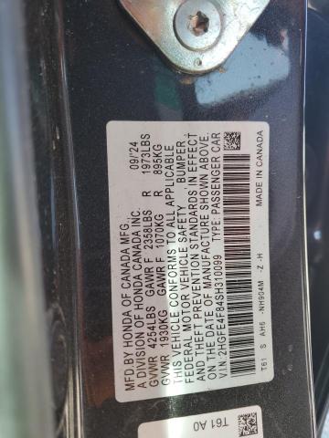 2025 HONDA CIVIC SPOR - 2HGFE4F84SH310099