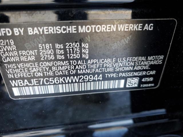 2019 BMW 540 XI WBAJE7C56KWW29944