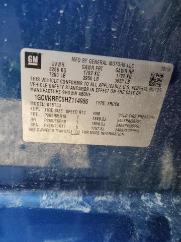 2017 CHEVROLET SILVERADO - 1GCVKREC6HZ114986