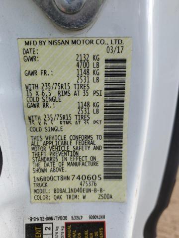 2017 NISSAN FRONTIER S 1N6BD0CT8HN740605