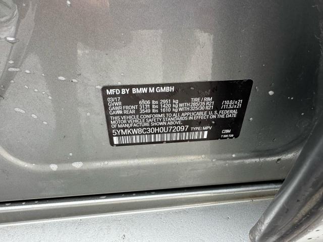 2017 BMW X6 M 5YMKW8C30H0U72097
