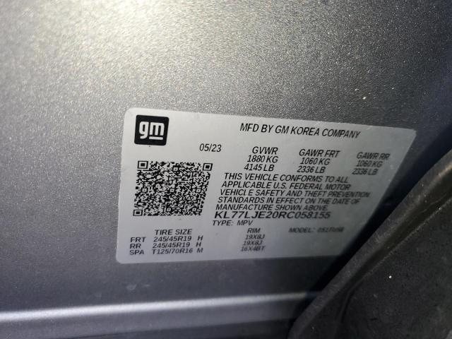 2024 CHEVROLET TRAX 2RS KL77LJE20RC058155