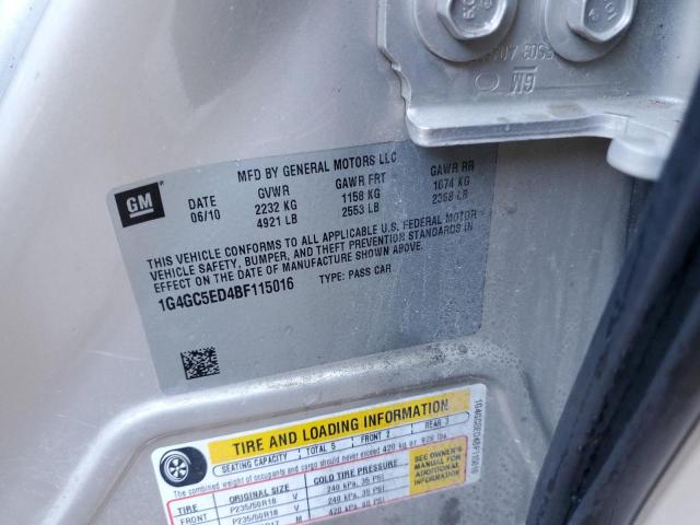 2011 BUICK LACROSSE C - 1G4GC5ED4BF115016