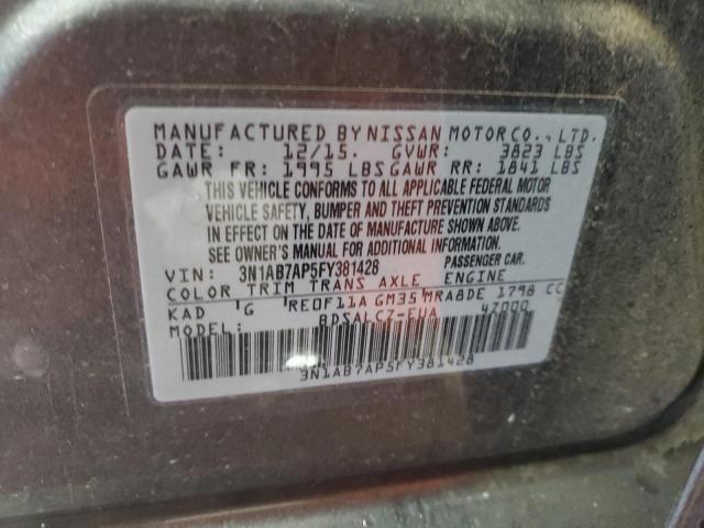 2015 NISSAN SENTRA S - 3N1AB7AP5FY381428