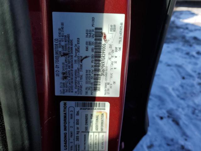 2016 FORD FUSION TIT - 3FA6P0K97GR399006