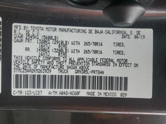 2019 TOYOTA TACOMA DOU - 3TMCZ5AN2KM263939