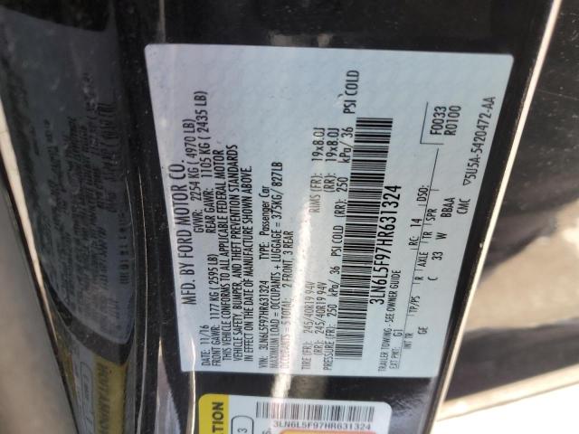 2017 LINCOLN MKZ RESERV - 3LN6L5F97HR631324