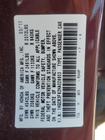 2017 HONDA ACCORD TOU - 1HGCR3F92HA028903