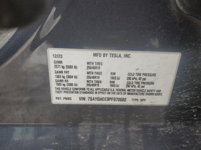 2023 TESLA MODEL Y - 7SAYGAEE9PF970680