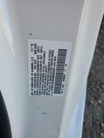 2016 HONDA ODYSSEY TO 5FNRL5H93GB045542