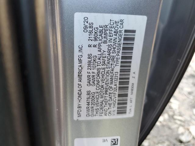 2020 HONDA ACCORD - 1HGCV1F32LA132313